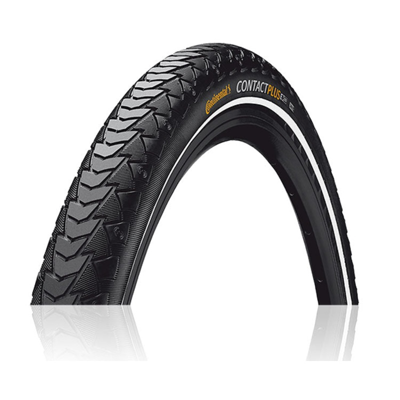 Continental Contact Plus Tyres Continental Contact Plus Wire Bead Tyre 700 x 32 Black / Black Reflex E50