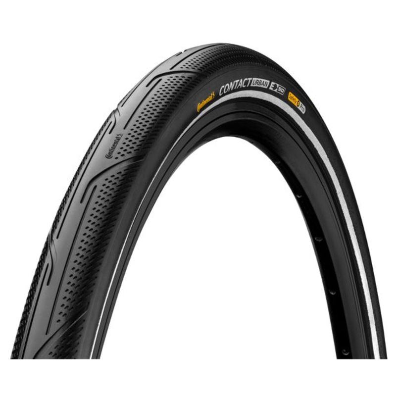 Continental Contact Urban Tyres 27.5″ Continental Contact Urban Wire Bead Tyre 27.5″ x 1.6 PureGrip Compound Black / Reflex E50