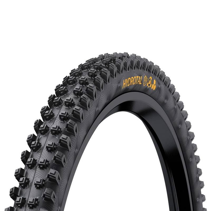 Continental Hydrotal 27.5 Tyre Continental Hydrotal Tubeless Ready Downhill Double Casing Folding Tyre 27.5″ x 2.40 Supersoft Compound E25 Black