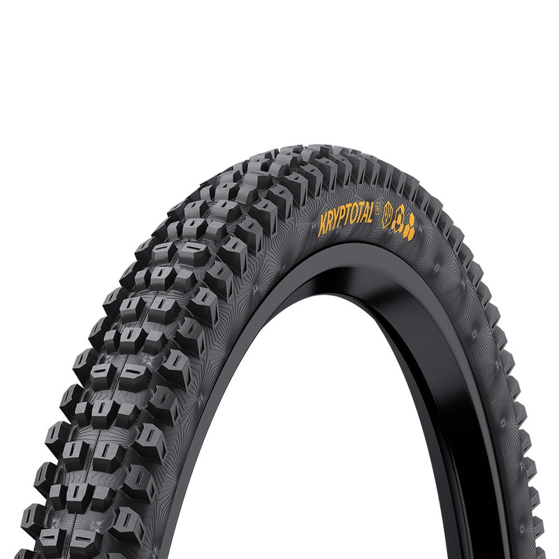 Continental Kryptotal Front 29 Tyre Continental Kryptotal Front Tubeless Ready Downhill Double Casing Folding Tyre 29″ x 2.40 SuperSoft Compound E25 Black