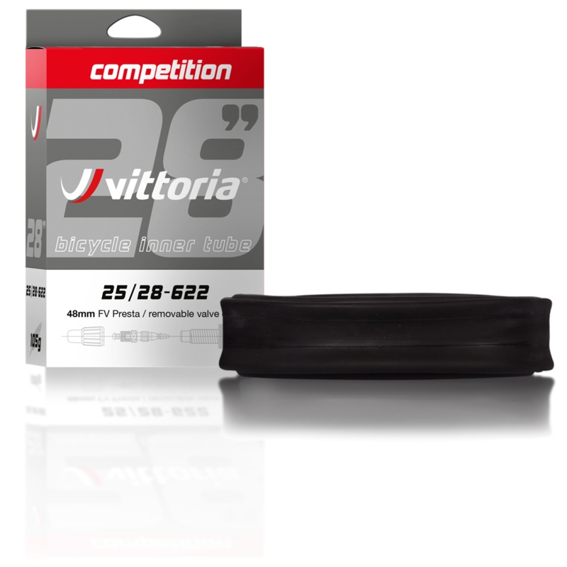 Vittoria Competition tube 650c Presta Tube Competition Butyl 650×19/23 Presta 48mm RVC