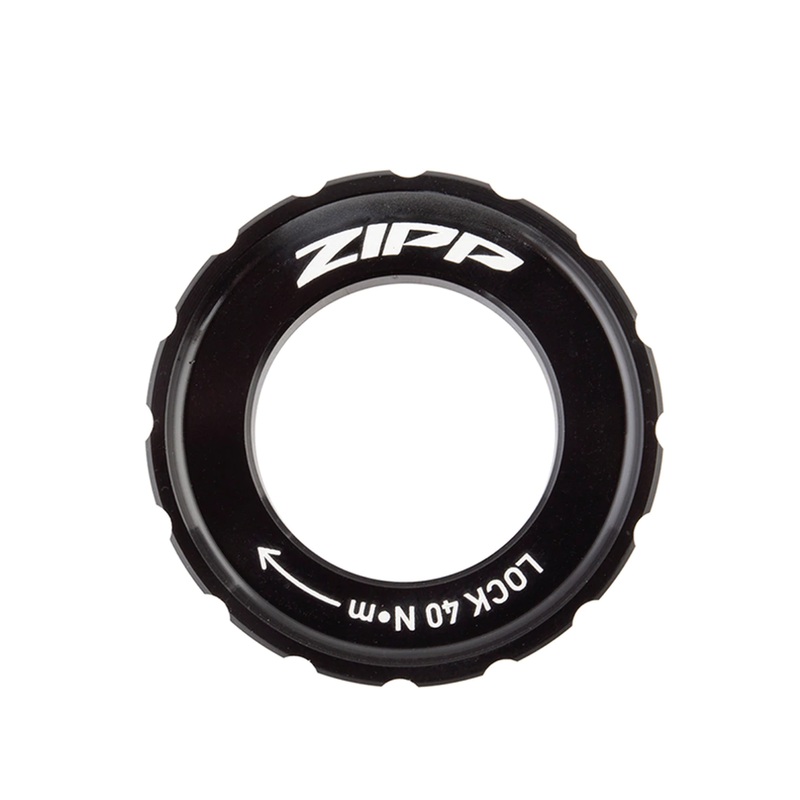 Zipp Centrelock Rotor Lock Ring SRAM Hub Center Lock Rotor Disc Lockring Black Zipp Logo (For Rotors Up To 160mm) – 1 Pack