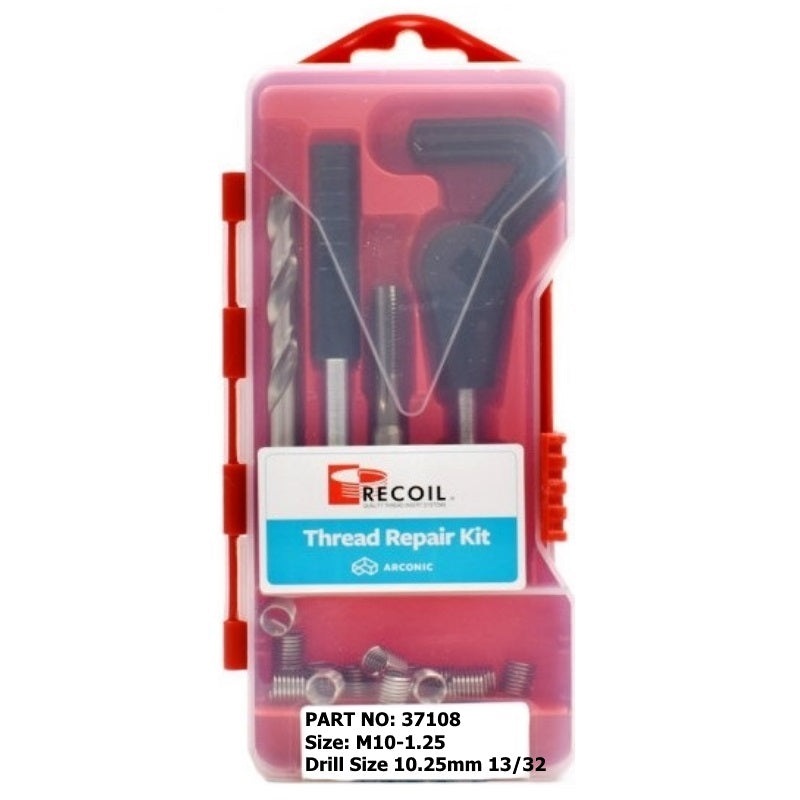 Recoil M10 x 1.25 Thread Repair Kit RECOIL KIT SET M10X1.25 (EA)