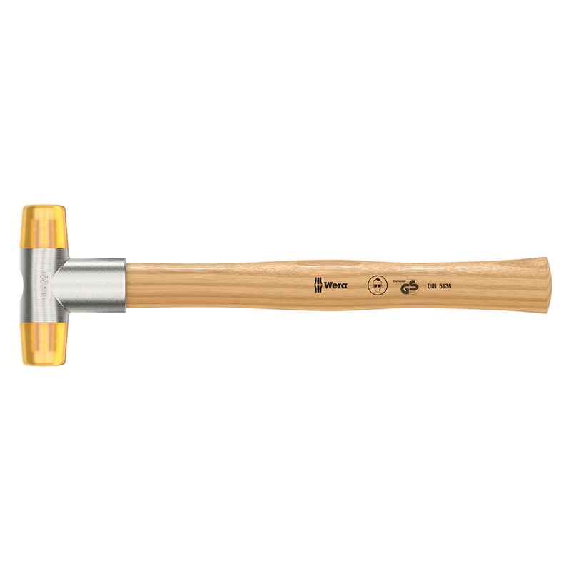 Wera 100 Soft Face Hammer Wera Tools 100 Soft-Faced Hammer with Cellidor Head Sections # 1 / 23mm