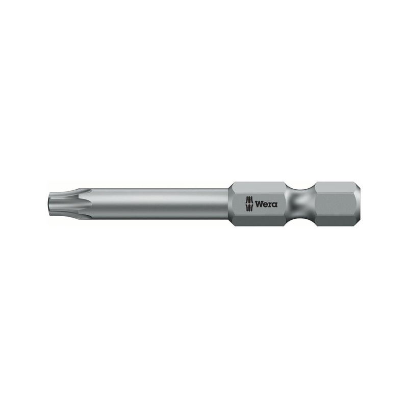 Wera TX25 Tamper-proof TORX Bit Wera Tools Bit for IPR Screws 867 / 4 IPR TORX Plus Bit With Bore Hole 25 IPR x 50mm – 5 Point Security Torx Bit for Bosch E-Bike