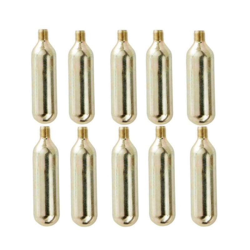 16g Threaded CO2 Cartridges 10/Box 16GM CO2 CARTRIDGE THREADED (10/BOX) (BOX)