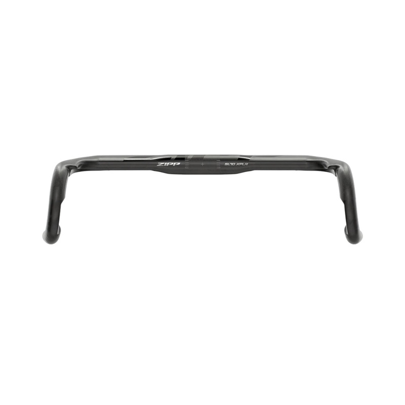 Zipp SL70 XPLR Handlebar Zipp Handlebar Drop SL 70 XPLR 40cm Center-To-Center Natural Carbon W/ Matte Logos A1