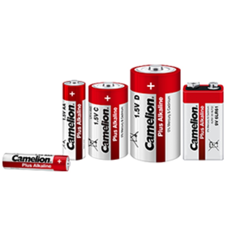 Alkaline High Energy Batteries BATTERY CAMELION 9V PLUS ALKALINE HIGH ENERGY (1/CARD)
