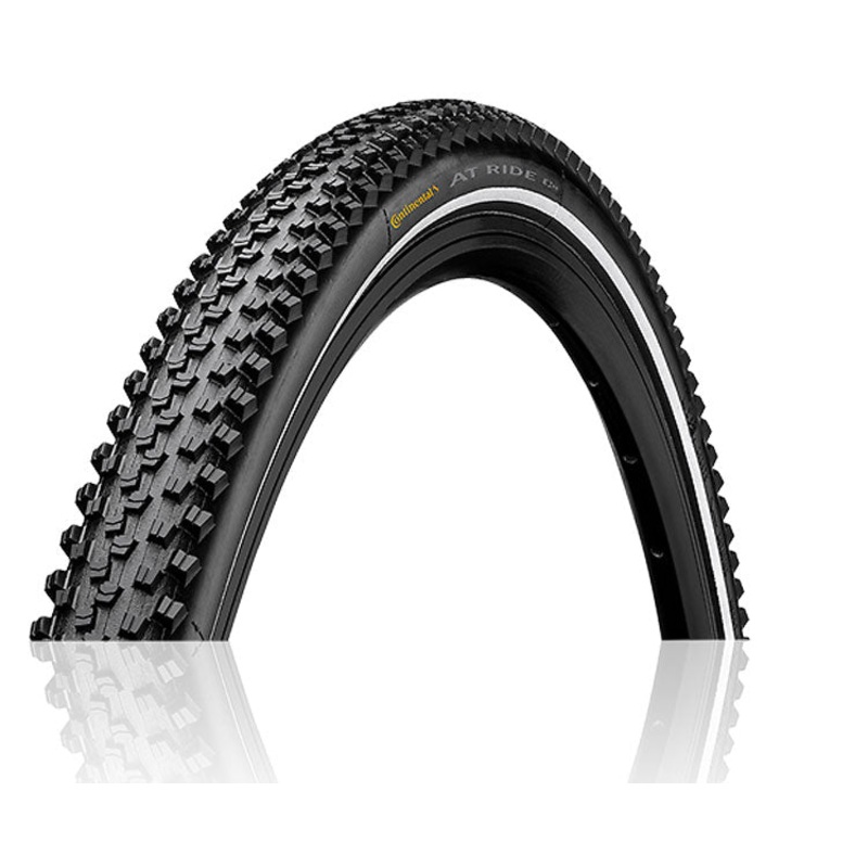 Continental AT Ride Tyres 700c x 42 with Puncture ProTection Continental AT Ride Wire Bead Tyre 700 x 42 Black / Reflex E25