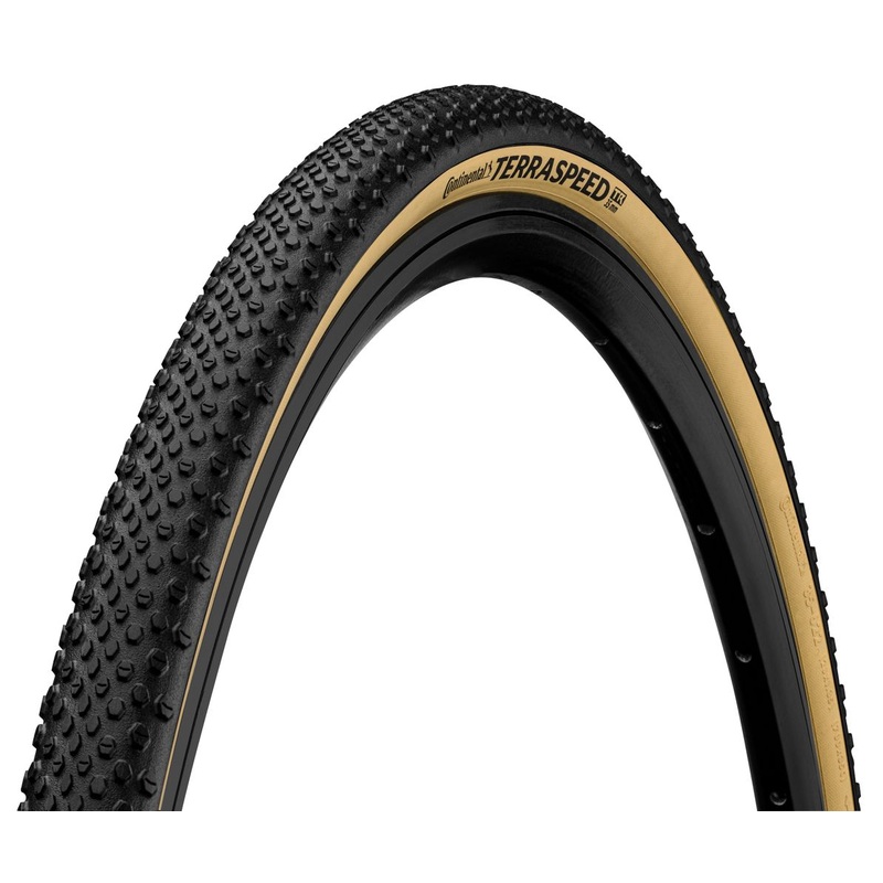 Continental Terra Speed 650b, 700c Tyres Continental Terra Speed Tubeless Ready ProTection Folding Tyre 700 x 40 Black Chilli Compound, Black