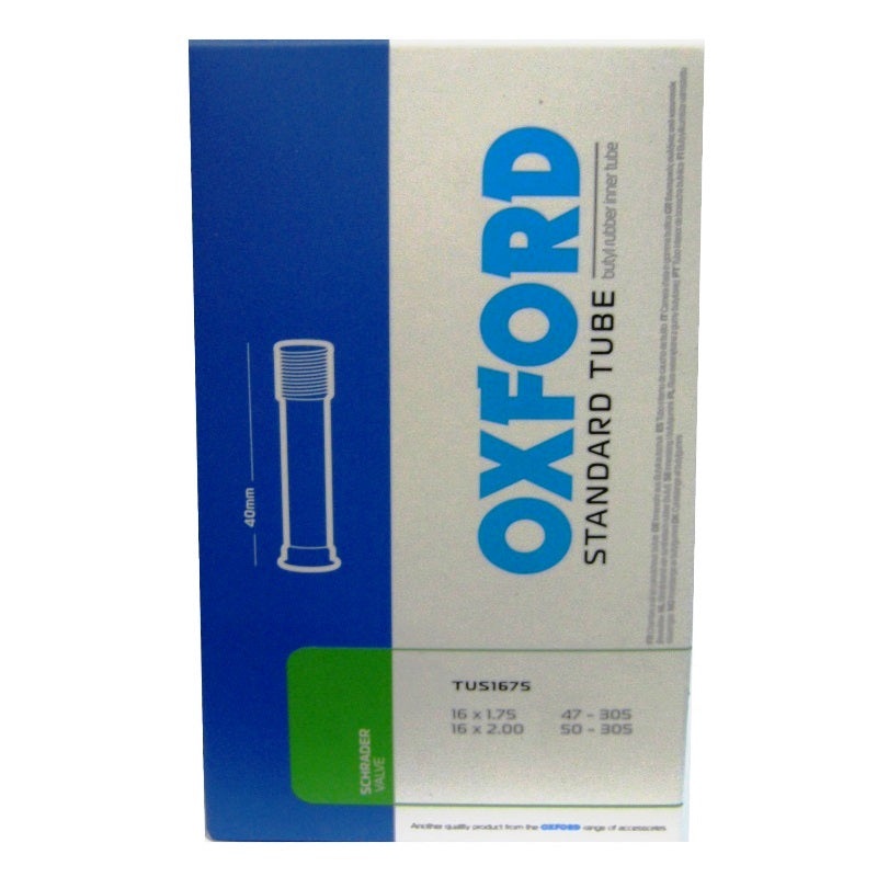 16 x 1.75/2.00 Oxford Inner Tubes TUBE OXFORD 16 X 1.75/2.00 SV (EA)