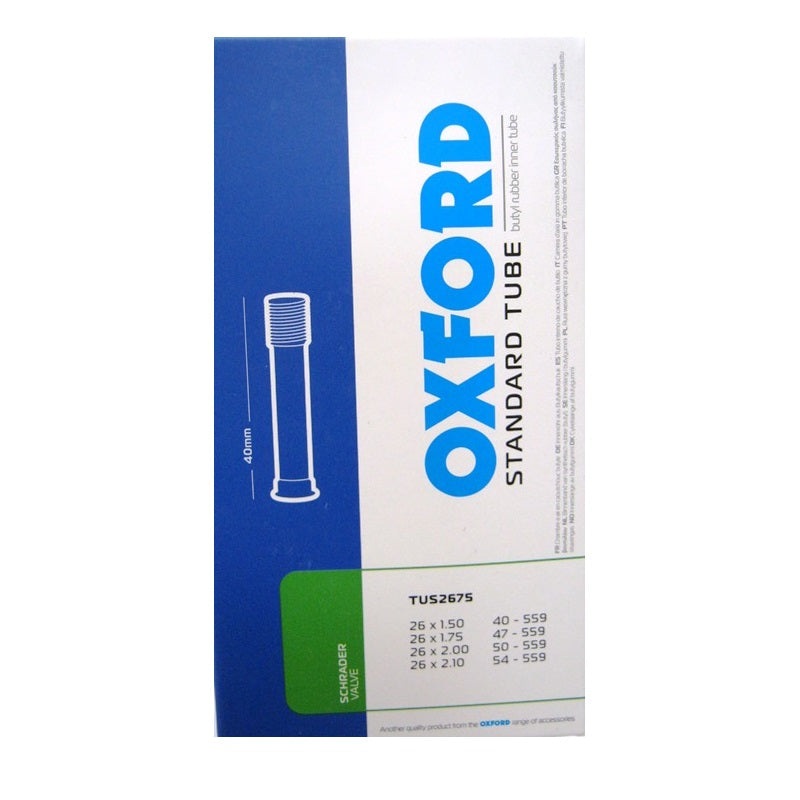 26 x 1.50/2.10 Oxford Inner Tubes TUBE OXFORD 26 X 1.50/2.10 SV (EA)