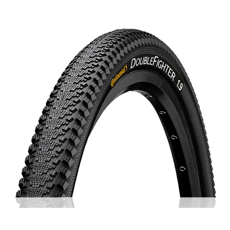 Continental Double Fighter III 27.5″ x 2.0 Tyre Continental Double Fighter III Wire Bead Tyre 27.5″ x 2.0 Black