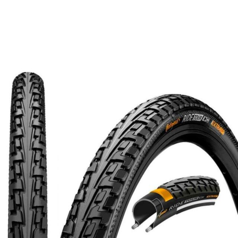 Continental Ride Tour 26″ x1.75 with Puncture ProTection Tyre Continental Ride Tour Wire Bead Tyre 26″ x 1.75 Black E25