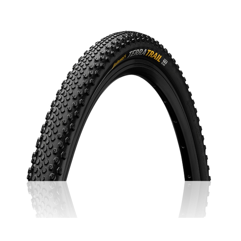 Continental Terra Trail 27.5 x 40 Tyre Continental Terra Trail Tubeless Ready Protection Folding Tyre 650b x 40 Black Chilli Compound