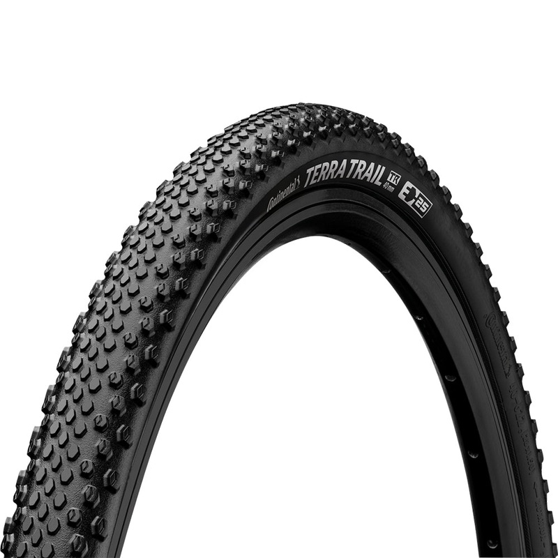 Continental Terra Trail Shieldwall 700c  Gravel Tyre Continental Terra Trail Tubeless Ready ShieldWall Folding Tyre 700 x 40 Black