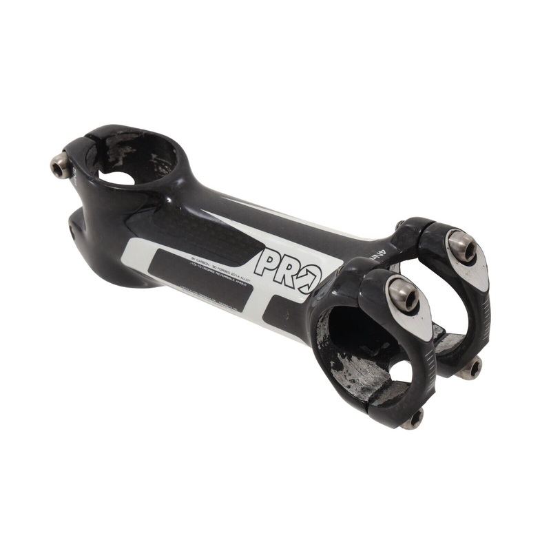PRO PLT 3K Carbon 3D Forged Alloy Road Bike Stem 31.8 x 110mm -10 Black Gravel