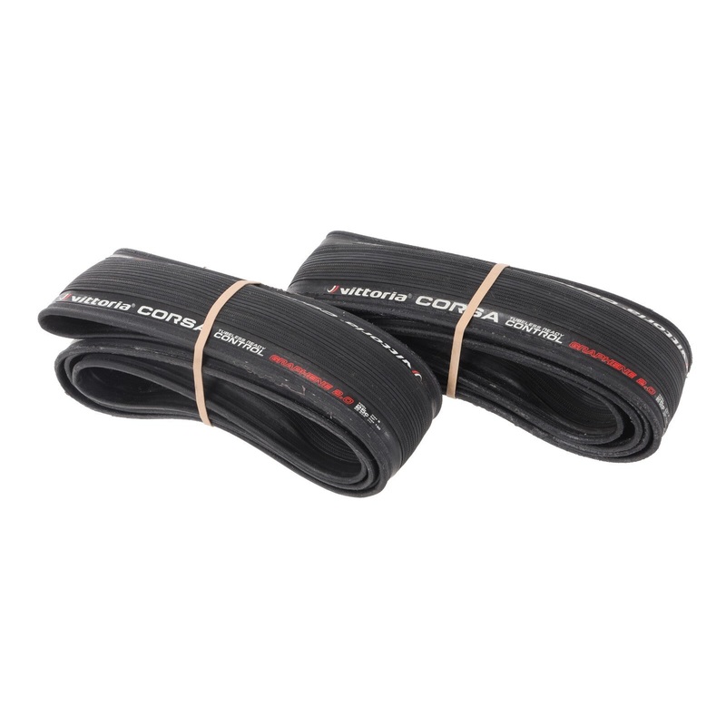 Vittoria Corsa Control Tubeless Road Bike Tire 700 x 25c 1 PAIR G2.0 BLACK Race