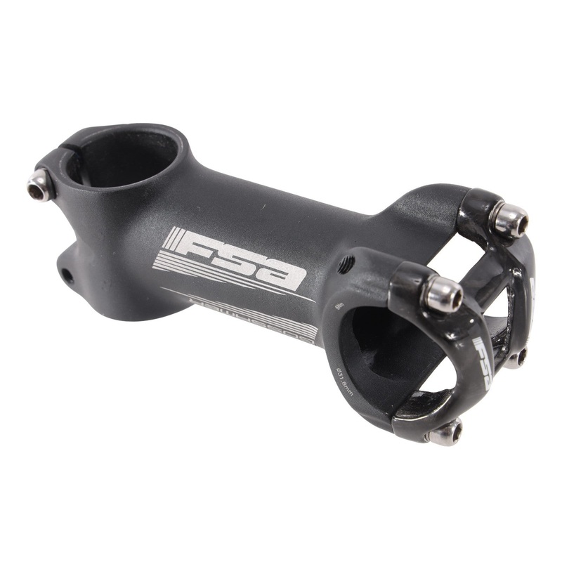 FSA Gossamer Carbon Alloy Road Bike Stem 31.8 x 90mm 6 Black Gravel CX MTB Race