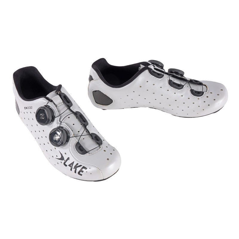 Lake CX332 Carbon Road Bike Shoes EU 38 US 7.5 Women WHITE 3-Bolt BOA Cycling TT