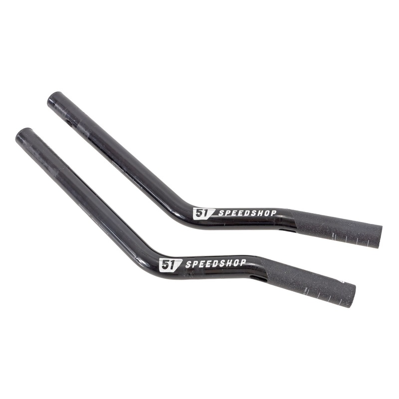 51 Speedshop Ultimate Carbon Aerobar Extensions 380mm 110mm 30 TT Tri 15mm OS