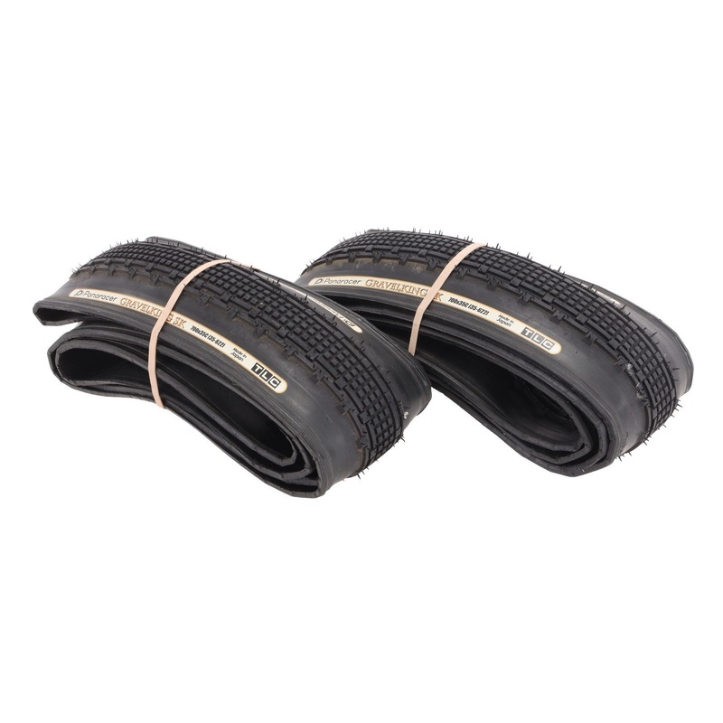 Panaracer GravelKing SK Tubeless Gravel Bike Tires 700 x 35c PAIR Black TLC CX
