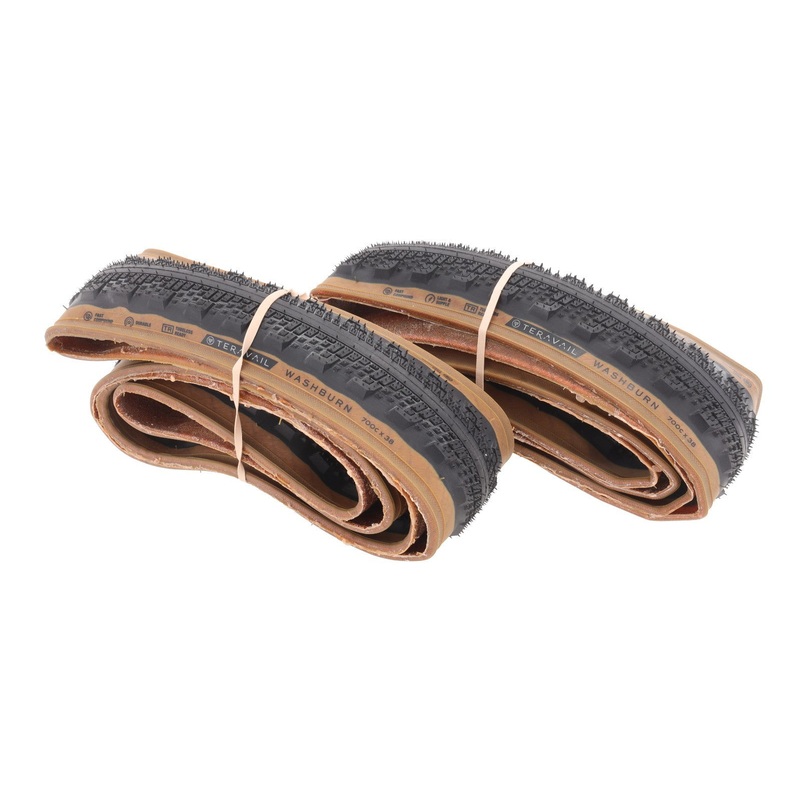Teravail Washburn Tubeless Gravel Bike Tire 700 x 38c PAIR Tan Wall Cyclocross