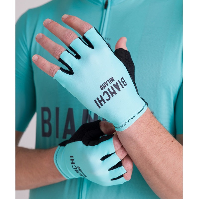 BIANCHI MILANO Santini Classic Cycling Gloves Celeste S