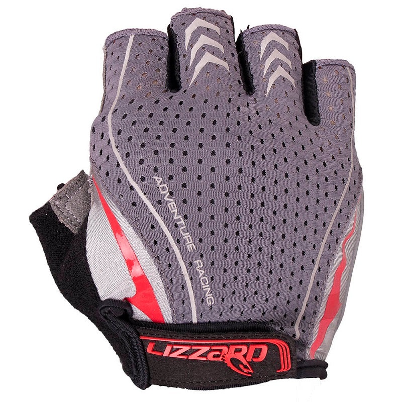 LIZZARD Digit Gloves Grey/Red S