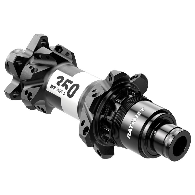 DT SWISS 350 MTB Straightpull 6-Bolt 28H Rear Hub (Boost) DT SWISS Shimano 12spd Freehub For Star Ratchet Hubs (Microspline) DT SWISS Drive Side End Cap For Shimano Microspline Freehubs